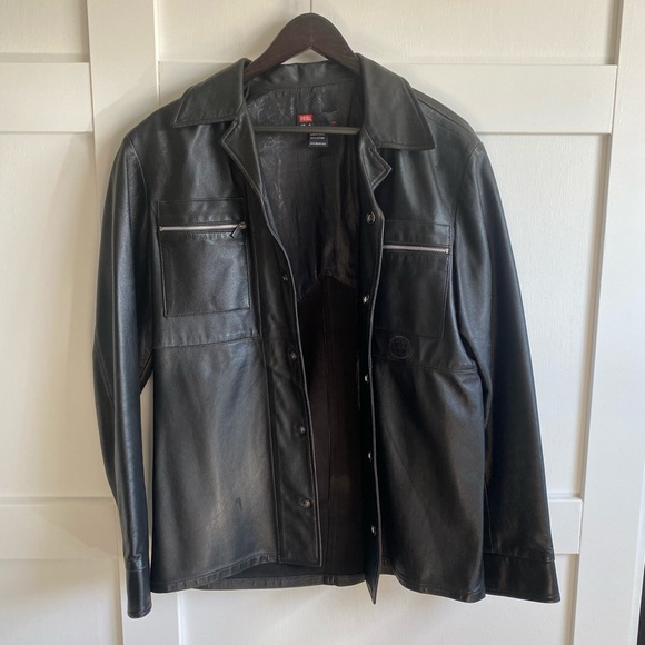 Black Diesel 100% Leather Jacket - Picture 5 of 5
